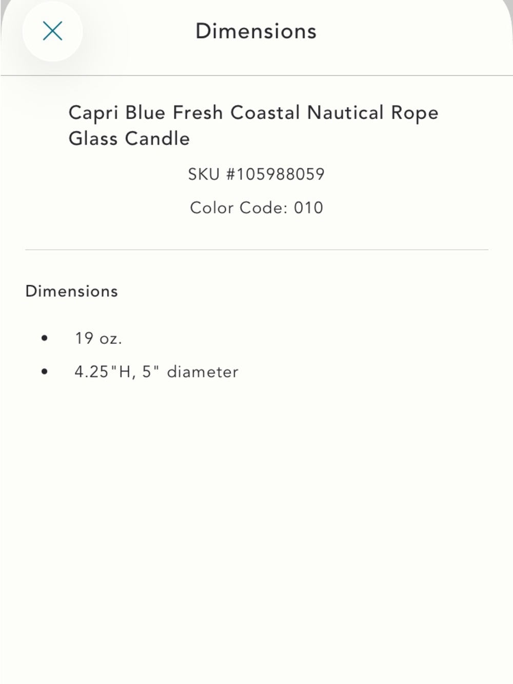 Anthropologie Capri Blue Fresh Coastal Nautical Rope Glass Candle NWT - Picture 4 of 8